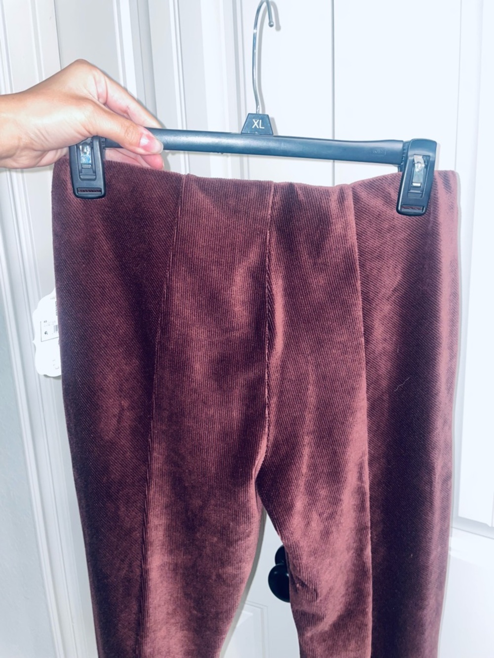 Altar'd State Chocolate Brown Velvet Flare Pants - Picture 6 of 6